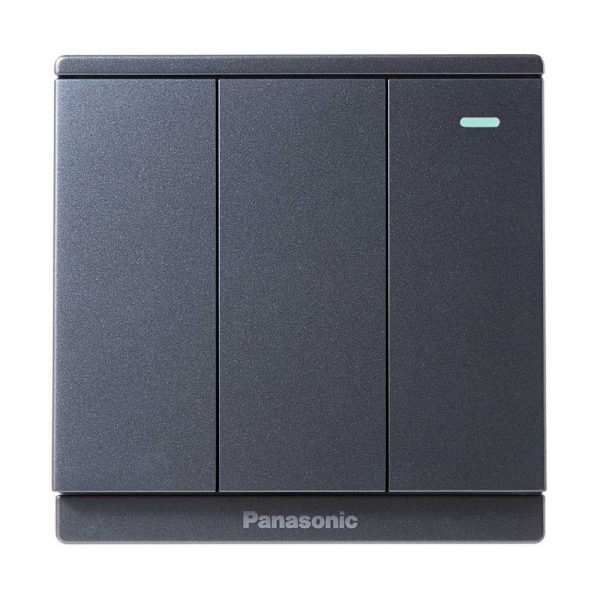 Công Tắc 3 Moderva xám ánh kim WMF515MYH-1VN