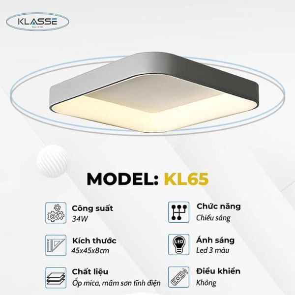 Đèn ốp trần trang trí Klasse KL65