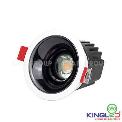 Đèn LED Âm Trần Rọi Tourmaline 12W KingLED Đơn Sắc
