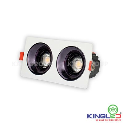 Đèn LED Âm Trần Rọi Turquoise 24W KingLED DA-GL-2*12SS-V168