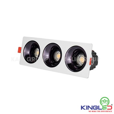 Đèn LED Âm Trần Rọi Turquoise 36W KingLED DA-GL-3*12SS-V247