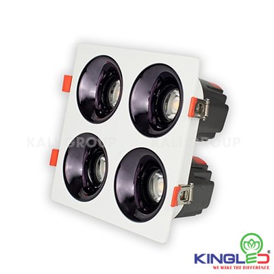 Đèn LED Âm Trần Rọi Turquoise 48W KingLED DA-GL-4*12SS-V168