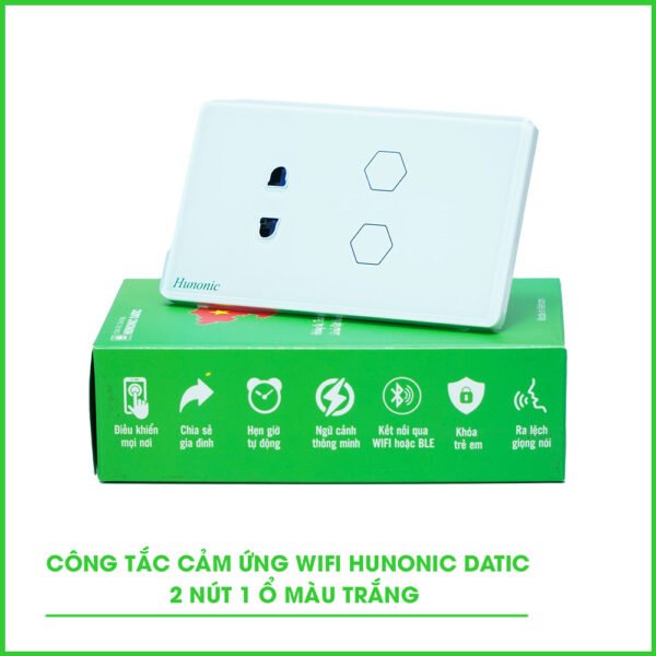 Công Tắc Cảm Ứng Wifi 2in1 Hunonic Datic